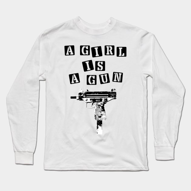 A Girl is A Gun Long Sleeve T-Shirt by Vortexspace